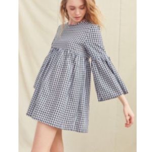 Urban Outfitters checked mini dress